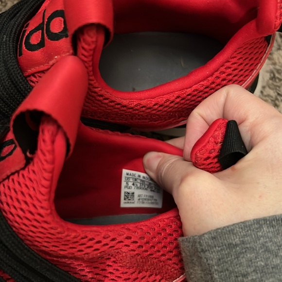 Adidas Red and Black Slip on Shoes - Picture 4 of 5